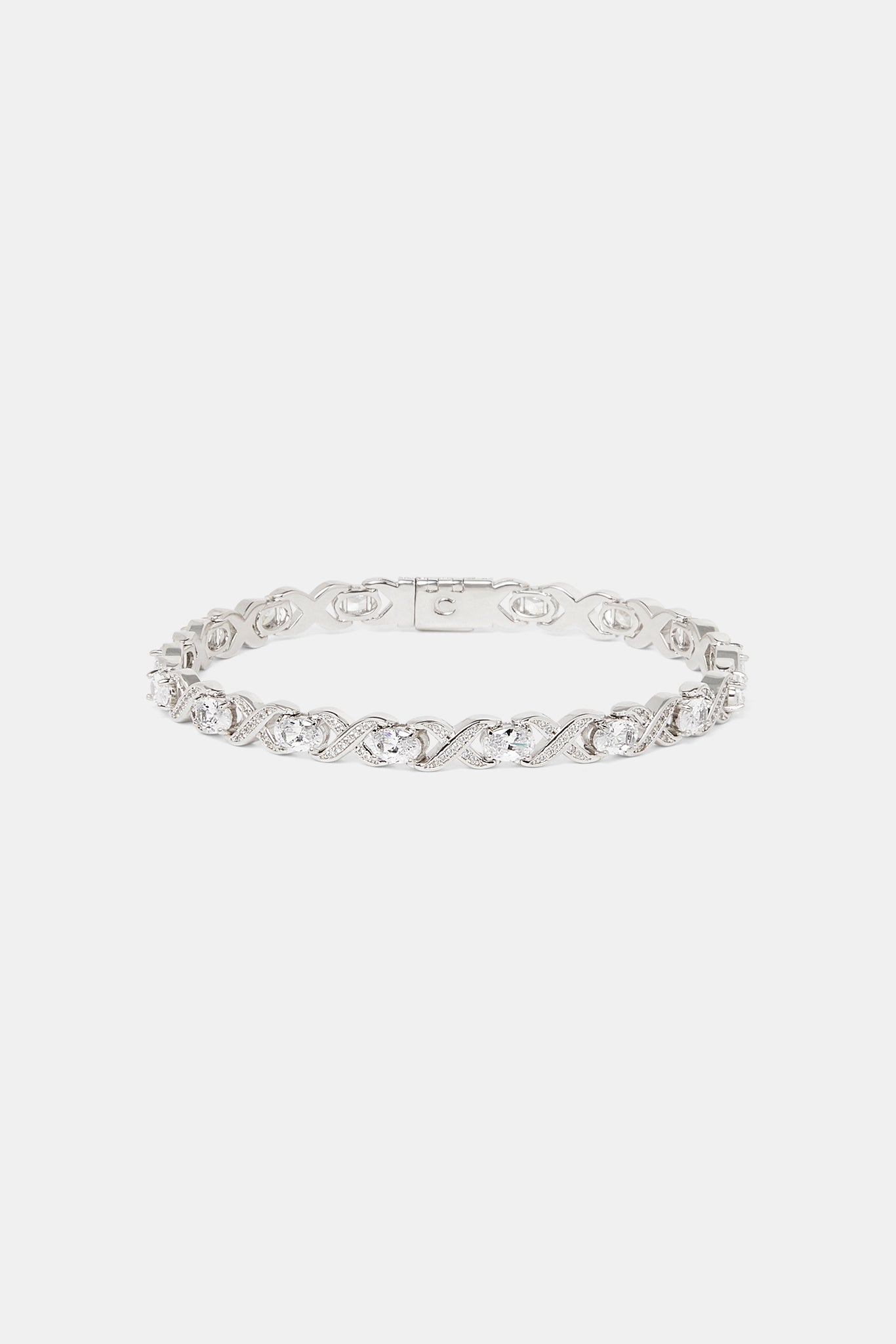 Iced Infinity & Stone Bracelet - 6mm